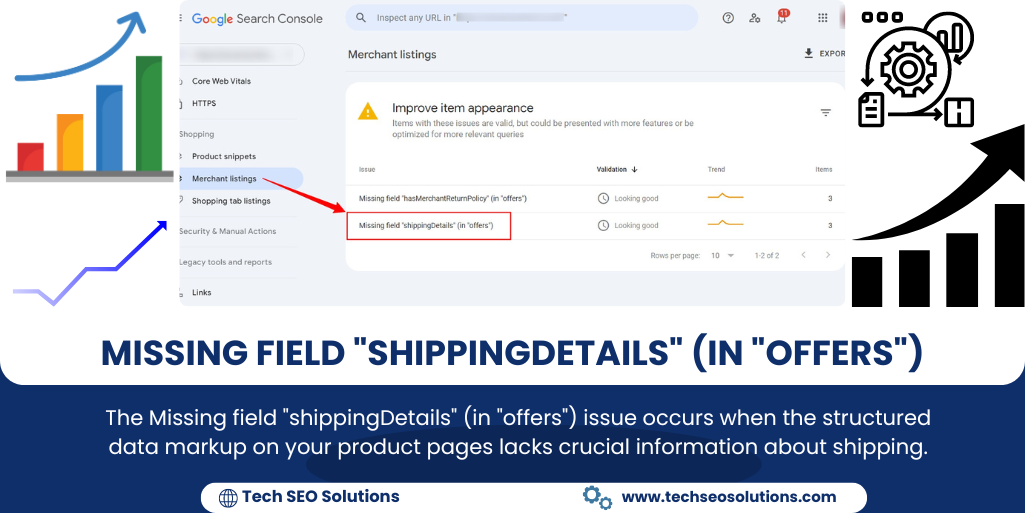 Missing field "shippingDetails" (in "offers")